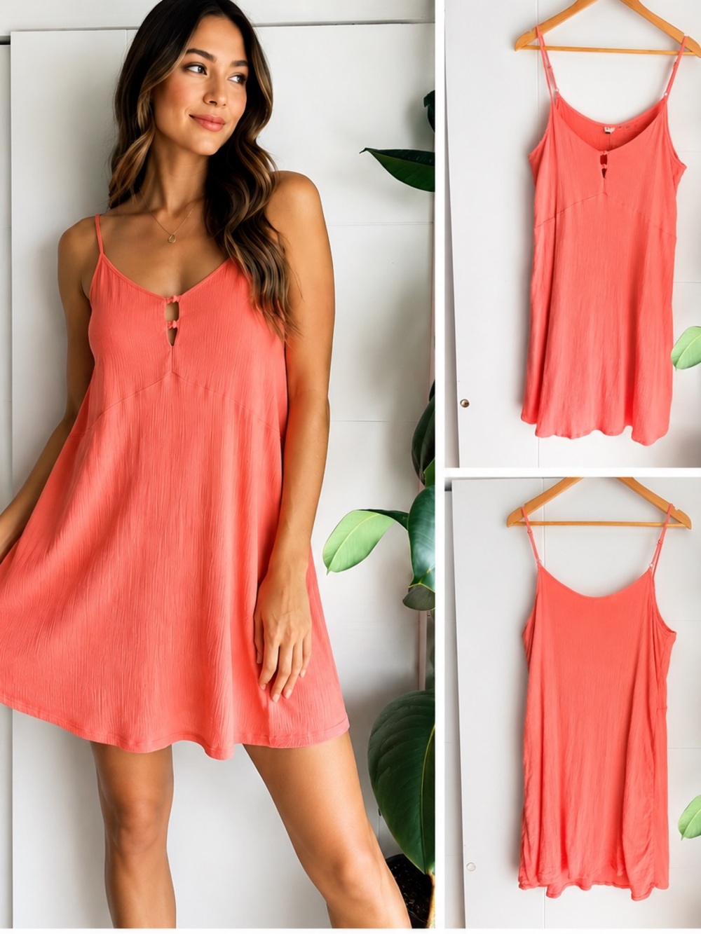Roxy Coral Sleeveless Summer Dress
